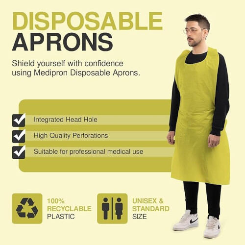 Disposable Aprons Multipurpose Strong Waterproof Plastic Aprons 1