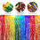 Ycfish Rainbow Party Decorations, Wavy Rainbow Table Skirts, 29 x108 3