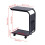 C Shaped Sofa Side Table with Storage Pocket Rolling 3