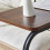C Shaped Sofa Side Table with Storage Pocket Rolling 19