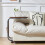C Shaped Sofa Side Table with Storage Pocket Rolling 21