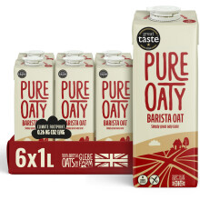 Glebe Farm Gluten Free PureOaty, Barista Grade, No Sugar, Dairy Free Coffee Creamer & High Protein Vegan Milk, Made With 100% British Oats, Plant Dri