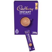 Cadbury Instant Hot Chocolate Sachets, Box of 10 Sachets, 280 g (Pack of 1)