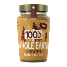 Whole Earth • 100% Smooth Peanut Butter • 340g Jar