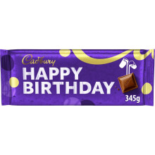 Cadbury Dairy Milk Chocolate Bar, Happy Birthday Pack, 345 g (Pack of 1)