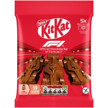 KitKat F1 Chocolate Car Figure Multipack, 5 x 11g | Pack of 1