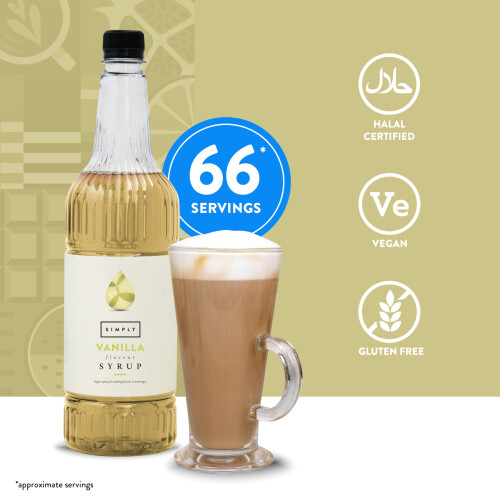 SIMPLY Vanilla Syrup (1 Litre) 2