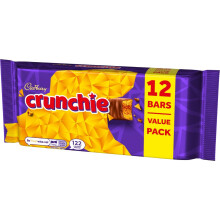 Cadbury Crunchie Chocolate Bar Multipack, 12 x 26.1 g (Pack of 1)