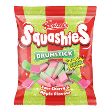 Swizzels Squashies Sour Apple and Cherry Flavour Sweets - Single Pack 120g