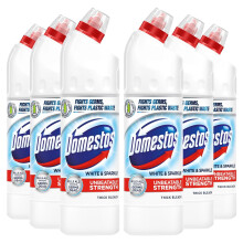 Domestos Thick Bleach White and Sparkle Multi-Purpose Disinfectant Anti-Bacterial Surface Cleaner Gel Limescale Remover for Toilet, Bathroom and Kitc