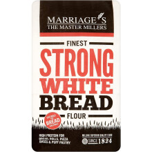 W & H Marriage & Son Finest Strong (White) Breadmaking Flour 1.5kg (Pack of 5)