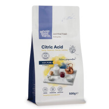 Wholefood Earth Citric Acid 500g | Food Grade Anhydrous | Mu