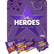 Cadbury Heroes Tin, Filled with Your Festive Chocolate Favourites, 600 g