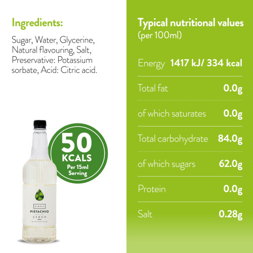 SIMPLY Pistachio Syrup (1 Litre) 1
