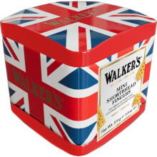 Walker's Shortbread Mini Fingers Union Jack Tin, Scottish Biscuits, 100g