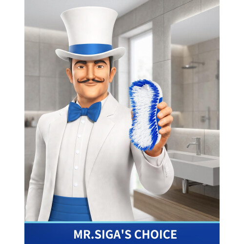 MR.SIGA Multi Purpose Heavy Duty Scrub Brush - Pack of 2 1