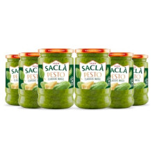 Sacla Italian Basil Pesto – with Pine Nuts & Italian Cheese