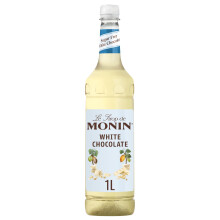 MONIN Premium White Chocolate Sugar Free Coffee Syrup 1L | Latte Flavours