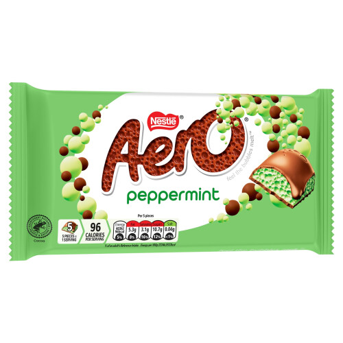 Aero Aero Large Peppermint Chocolate Sharing Bar, 145g | Pack of 1 2