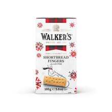 Walker's Shortbread Mini Festive Shortbread Fingers Bags, 160g x24
