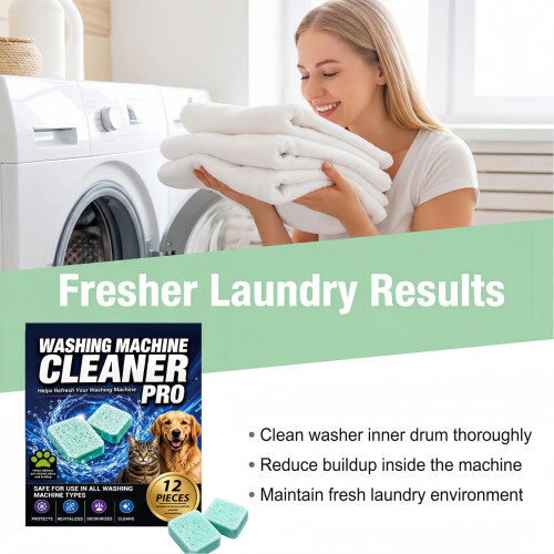 2 * 12PCS Washing Machine Cleaner Pro Tablets,Deep Clean Drum Descaler 2