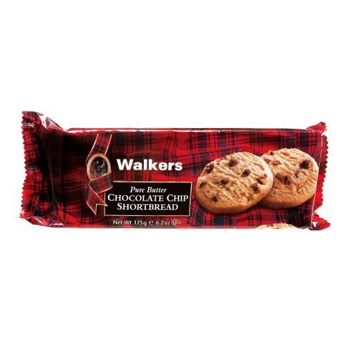 Walkers Walker's Shortbread Chocolate Chip Biscuits, Chocolate Cookie, 175g 1