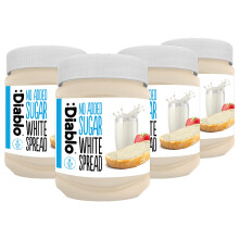 Diablo No Added Sugar White Chocolate Spread – Sweetened with Maltitol – Low Sugar Chocolate Spread for Toast, Waffles, Breakfast, Baking, Healthy