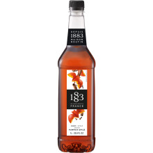 1883 Maison Routin Premium Pumpkin Spice Syrup, 1 Litre PET Bottle