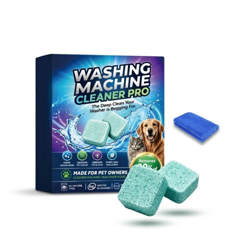 12 Pieces Prime Washing Machine Cleaner Pro, Drum Washing Machine Tablets