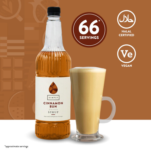 SIMPLY Cinnamon Bun Syrup (1 Litre) 2