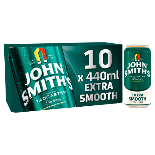 John Smith's Extra Smooth 3.4%, 10 x 440ml