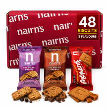 Nairn’s Gluten Free Variety Pack Oat Biscuit Breaks, Flavors inc. Chocolate Chip, Fruit, Caramelised Biscuit Moments. Pack of 16 (3 Biscuits Per Pac