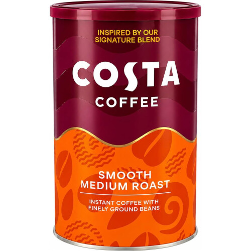 Costa Coffee Costa Instant Smooth Medium Roast Coffee, 100g