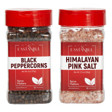 Eastanbul Salt and Pepper for Grinder Refill, Refill Pack, Gift Box, 520g