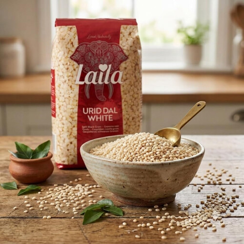 Laila Urid Dal White, 1Kg (Pack of 4) 1