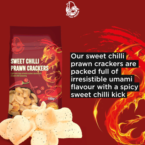 THAI DRAGON Sweet Chilli Prawn Crackers, 100 g 1