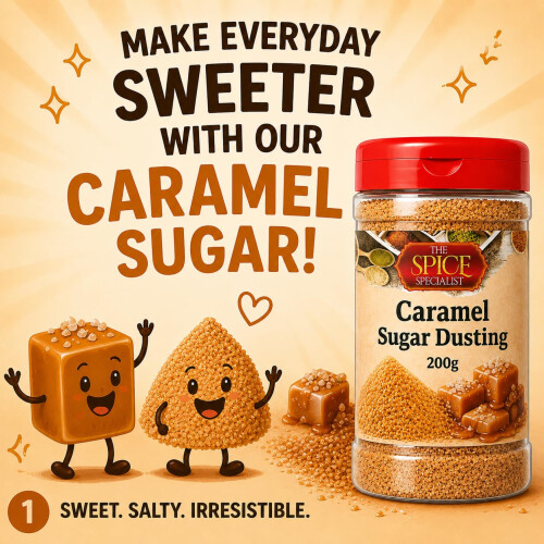 Caramel Temptation Flavoured Hot Drinks Sugar Dusting (200 g) Sprinkles 1