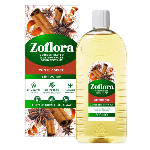 Zoflora Zoflora Concentrated Disinfectant Liquid, Winter Spice Scent, 500ml