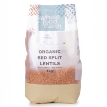Wholefood Earth - Organic Red Split Lentils, 1 kg