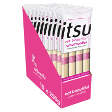 itsu Ramen Noodles, Japanese Flat Wheat Noodles (Pack of 10 x 250g)