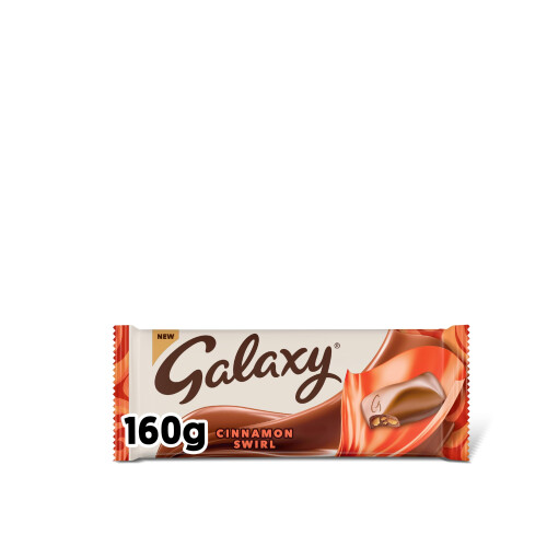 Galaxy Galaxy Cinnamon Swirl Smooth Milk Chocolate Sharing Bar 160g