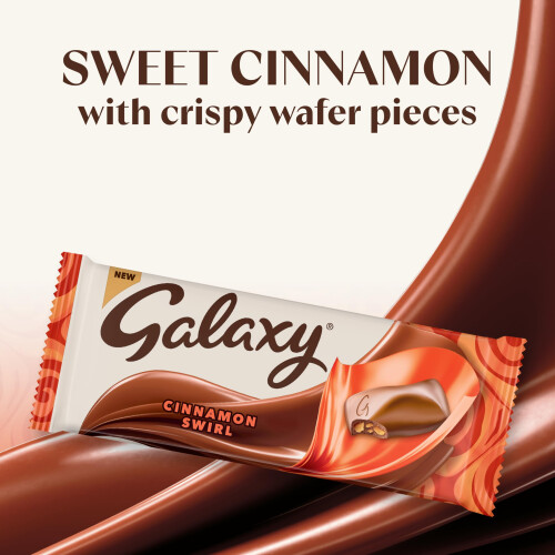 Galaxy Galaxy Cinnamon Swirl Smooth Milk Chocolate Sharing Bar 160g 1