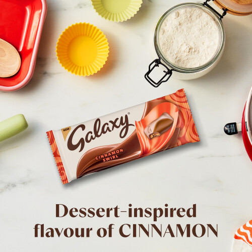 Galaxy Galaxy Cinnamon Swirl Smooth Milk Chocolate Sharing Bar 160g 2