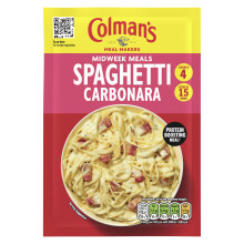 Colman's Midweek Meals Carbonara Meal Maker perfect with spaghetti for a protein-boosting meal† 38 g