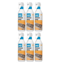 HG Grease Away – Kitchen Degreaser Spray for Fat, Oil, Hob, Cooker & Extractor Cleaning – 500ml (Pack of 6)