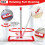 Masthome Microfibre Mop, Flat Mops with 4 Washable Pads, Adjustable Handle 3