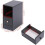 Narrow Bedside Table with Drawer, Open Storage & Cabinet, Small Space Side End Table 4