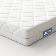 Mother Nurture Classic Foam Travel Cot Mattress (95 x 65cm x 3.5cm) Breathable Travel Cot Bed Mattress For Comfy Night’s Sleep Hypoallergenic Remova