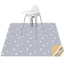 Splash Mat for Under High Chair, Waterproof Washable Highchair Splat Mat