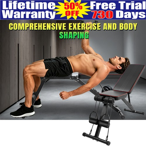 Adjustable Weight Bench with Leg 400LB/200KG Capacity Foldable Multi-Angle